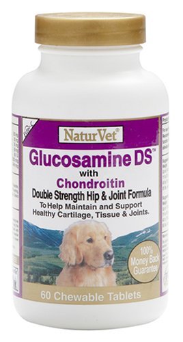 NaturVet Glucosamine-DS (Double Strength) Joint Tabs , 60 Count